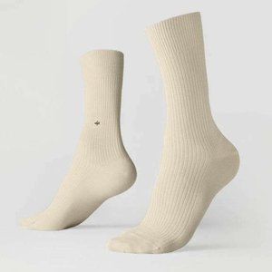 Dueple Baba Ganoush Crew Length Ribbed Socks Women's Size 12-13.5 OR Men's 11-13